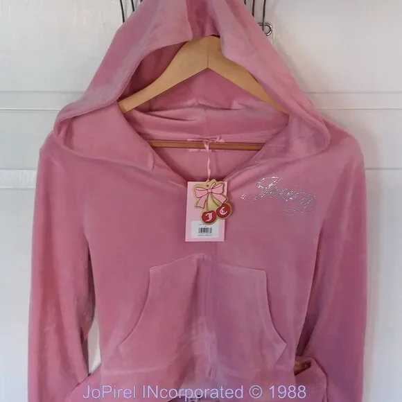 Rare Juicy Couture Baby Pink 2-piece Velvour Set Summer Jam 2026